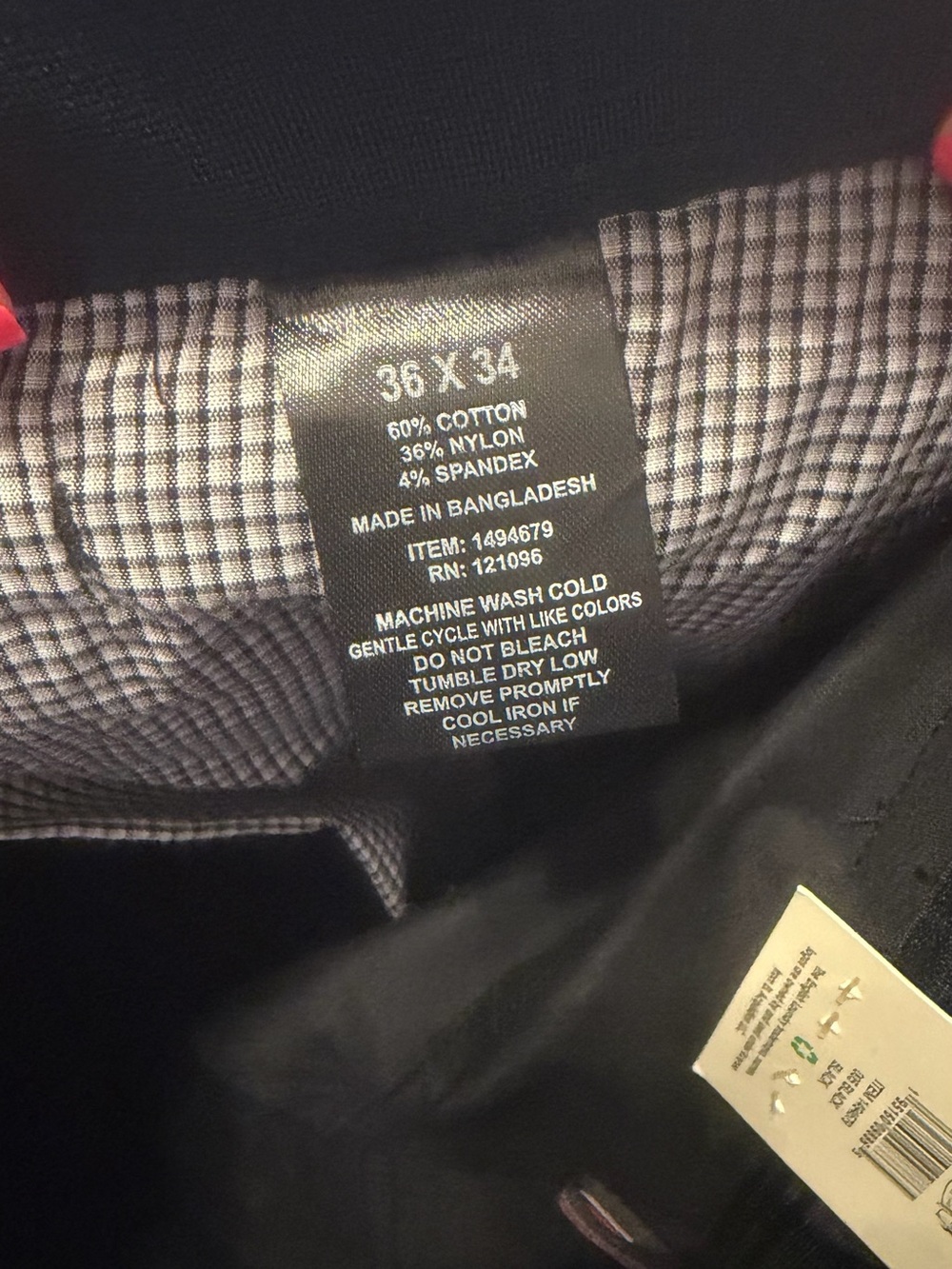 NWT English Laundry Black Stretch 5 Pocket Pants 36x34 Straight Fit - Picture 5 of 13